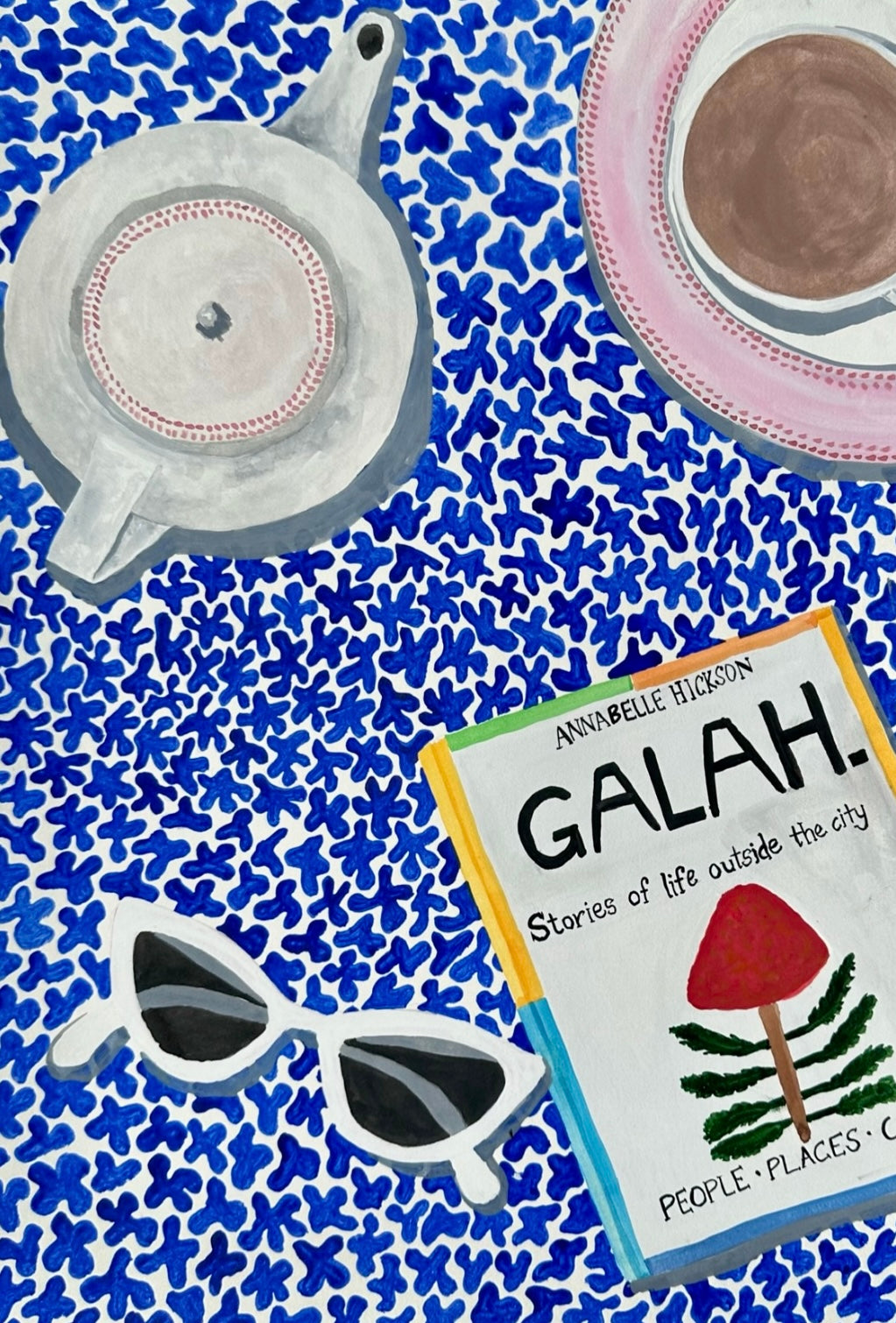 ‘Galah’ Tea Towel