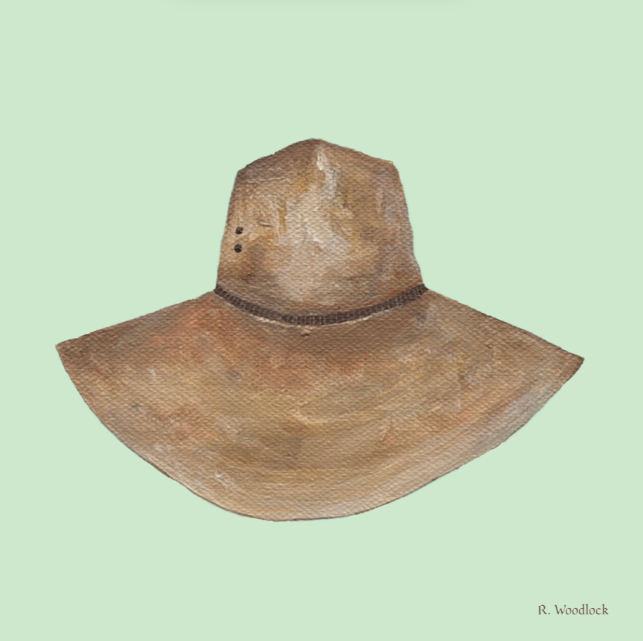'Cowboy Blues: Green Hat' - PRINT