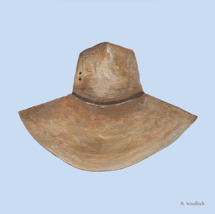 'Cowboy Blues: Blue Hat' - PRINT