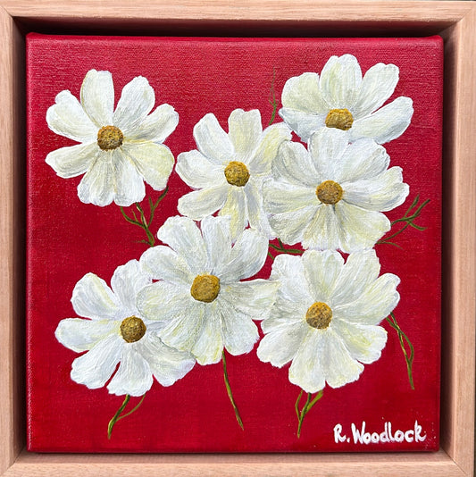 'Cosmos On Crimson'