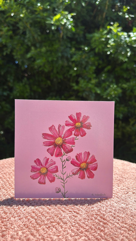 'Cosmos' - GREETING CARD