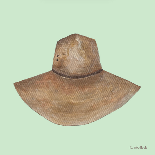 'Cowboy Blues: Green Hat' - PRINT