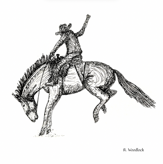 'Rough Stock Rider' - PRINT