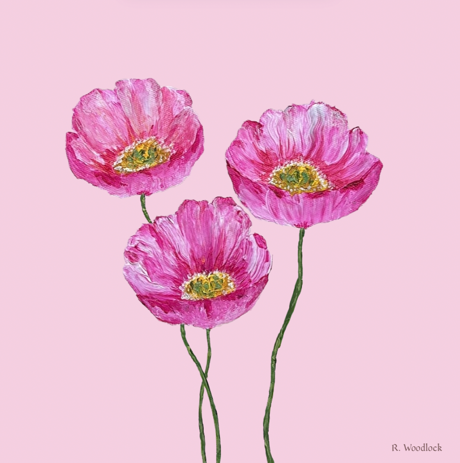 'Poppy Bloom: Pink' -PRINT